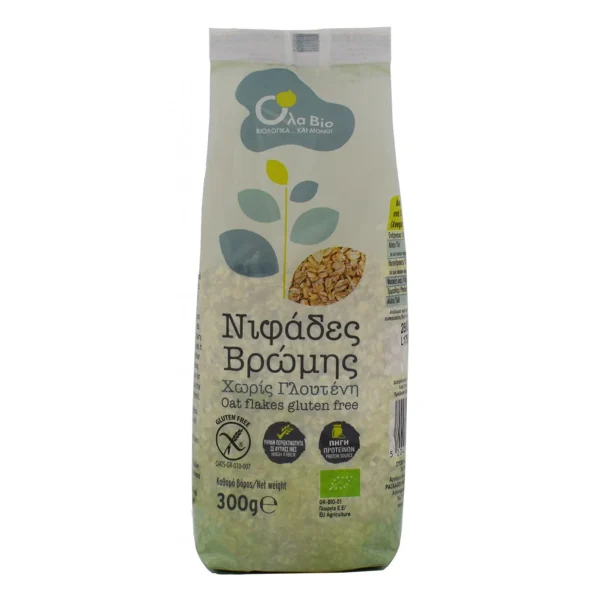 Νιφάδες βρώμης χωρίς γλουτένη bio 300gr